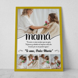 Collage mama 32 marco dorado