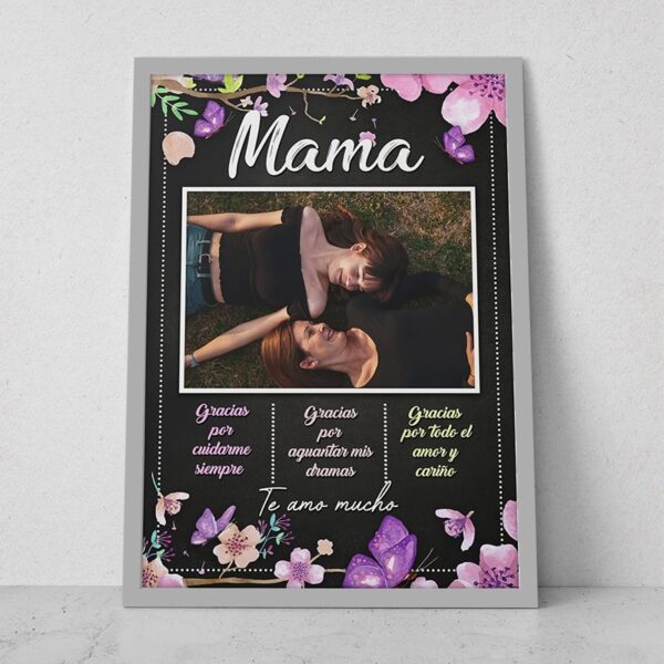 collage mama 27 marco plateado