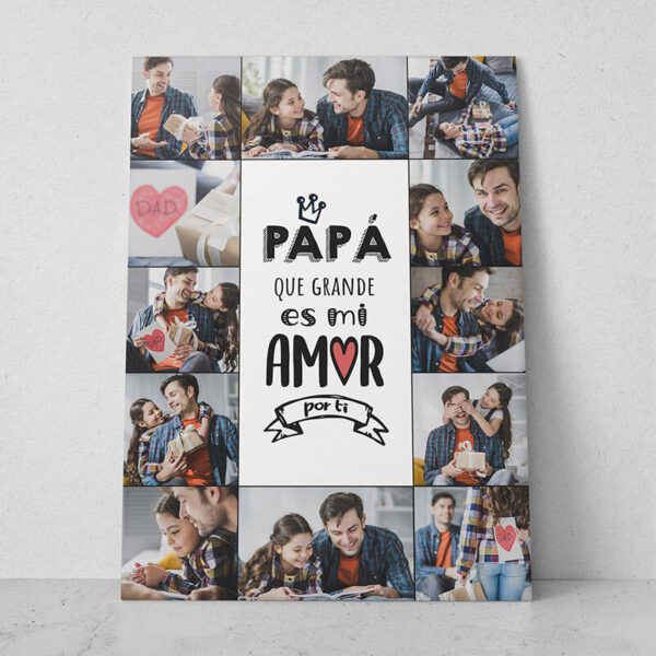 Cuadro collage para el Papá 05 - Imagen 5