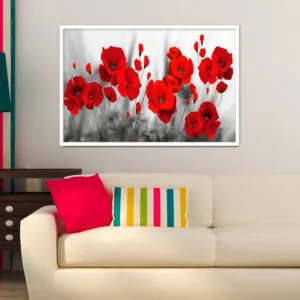 Colección Flores Amapolas Rojas 01